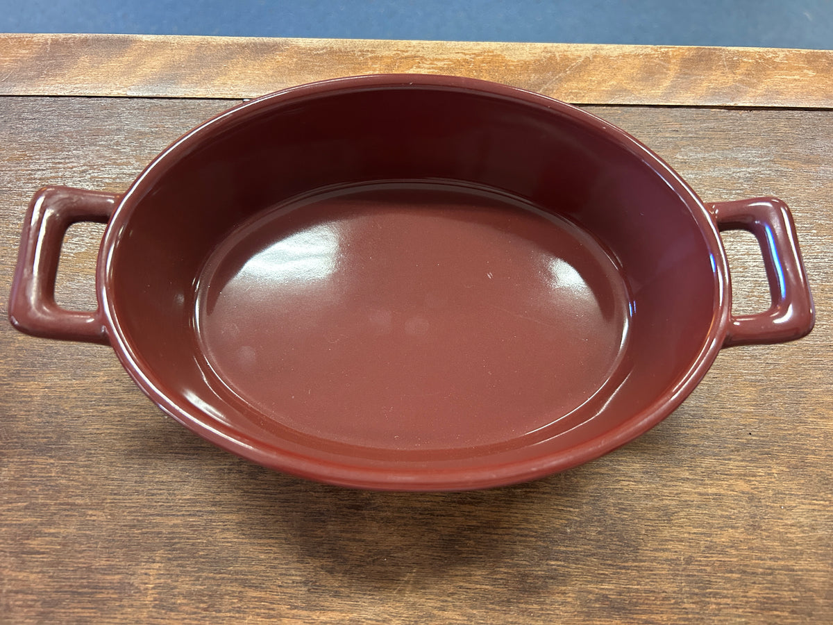 Food Network Brown Oval Baker, 10 1/4"