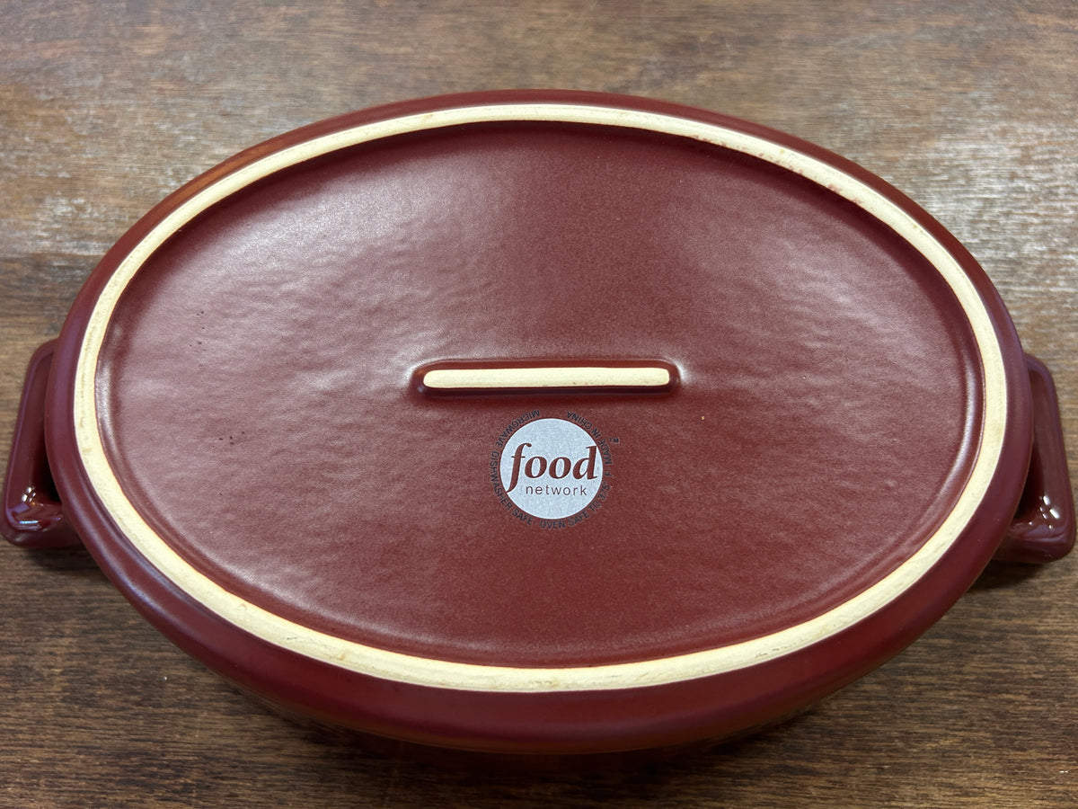 Food Network Brown Oval Baker, 10 1/4"
