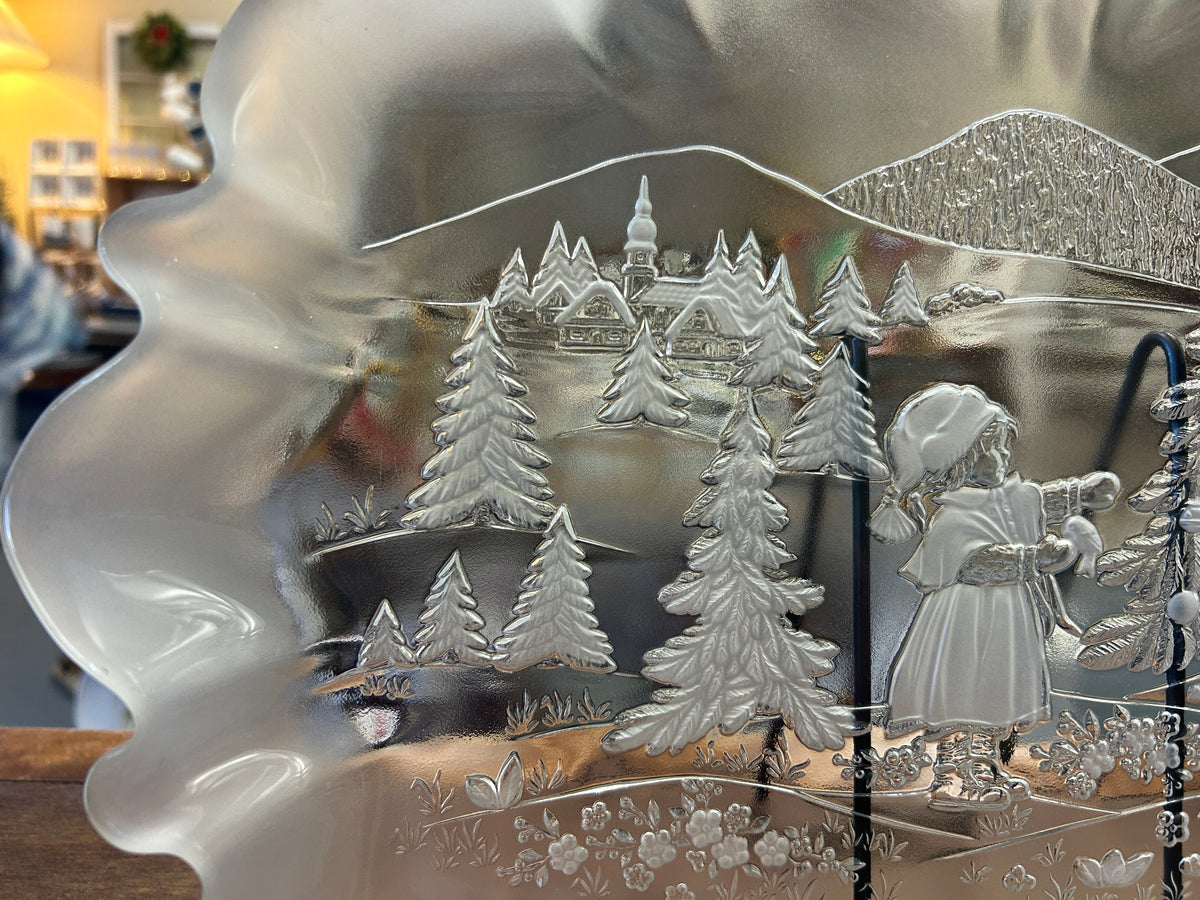 Mikasa Christmas Story Clear Platter, 17 1/2"