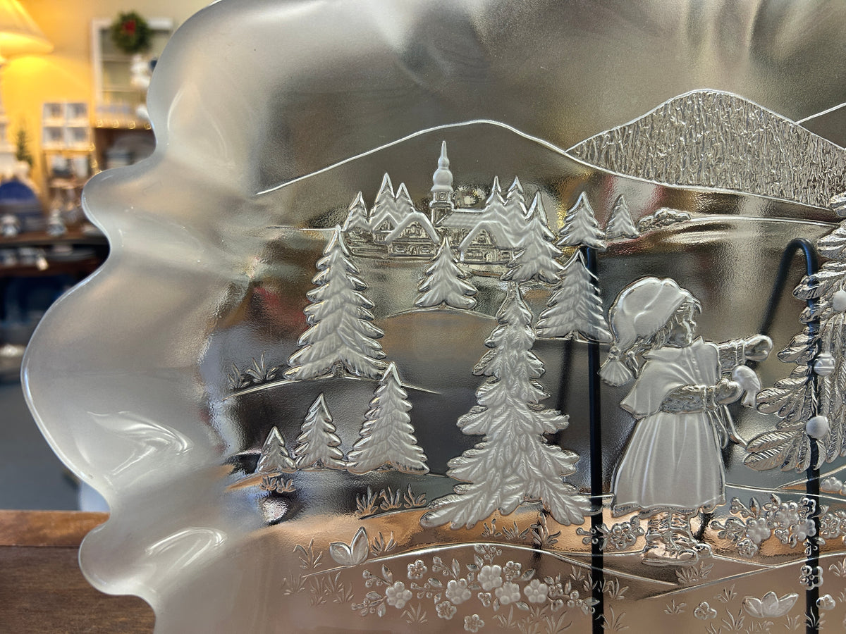 Mikasa Christmas Story Clear Platter, 17 1/2"