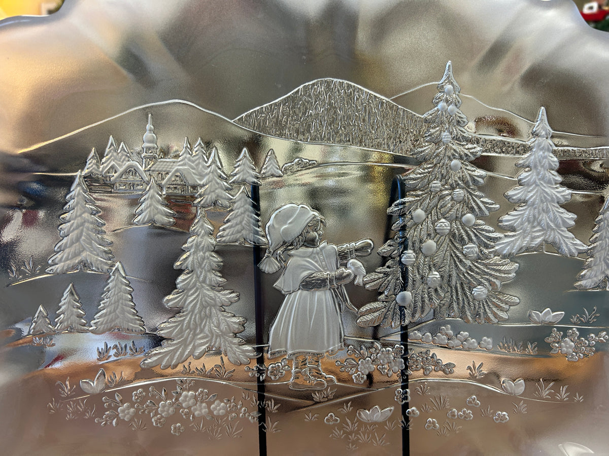 Mikasa Christmas Story Clear Platter, 17 1/2"