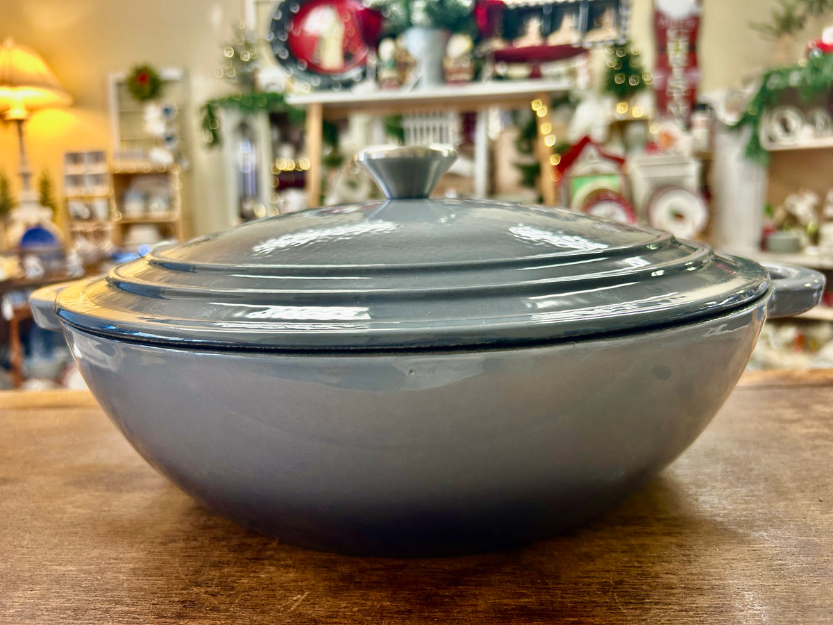 Cooks Essentials NEW 6 QT Gray Dutch Oven, 6 QT