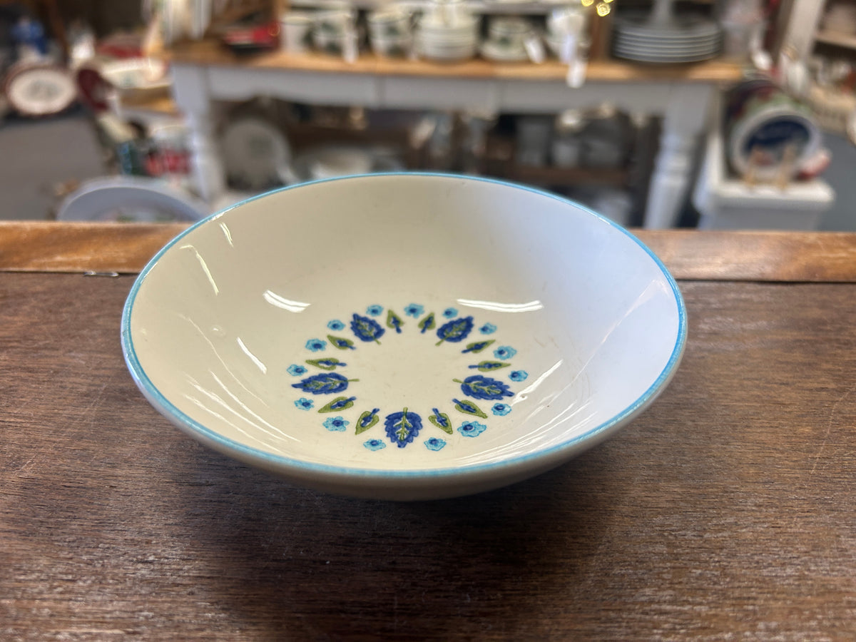 Blue & White Marcrest Swiss Alpine Chalet Bowl, 5 1/4"