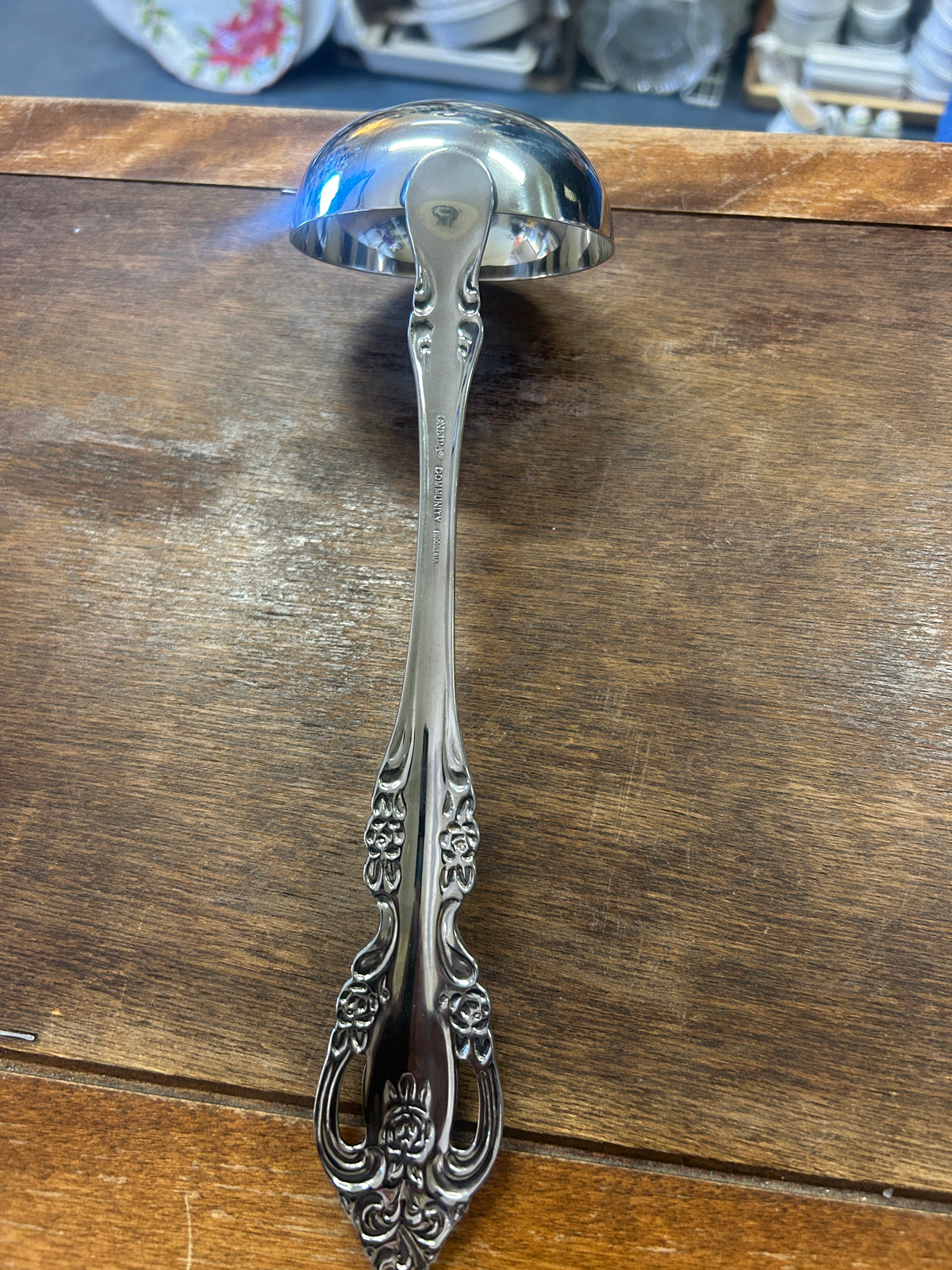 Silver Oneida Brahms Community Ladle, 10 3/4"