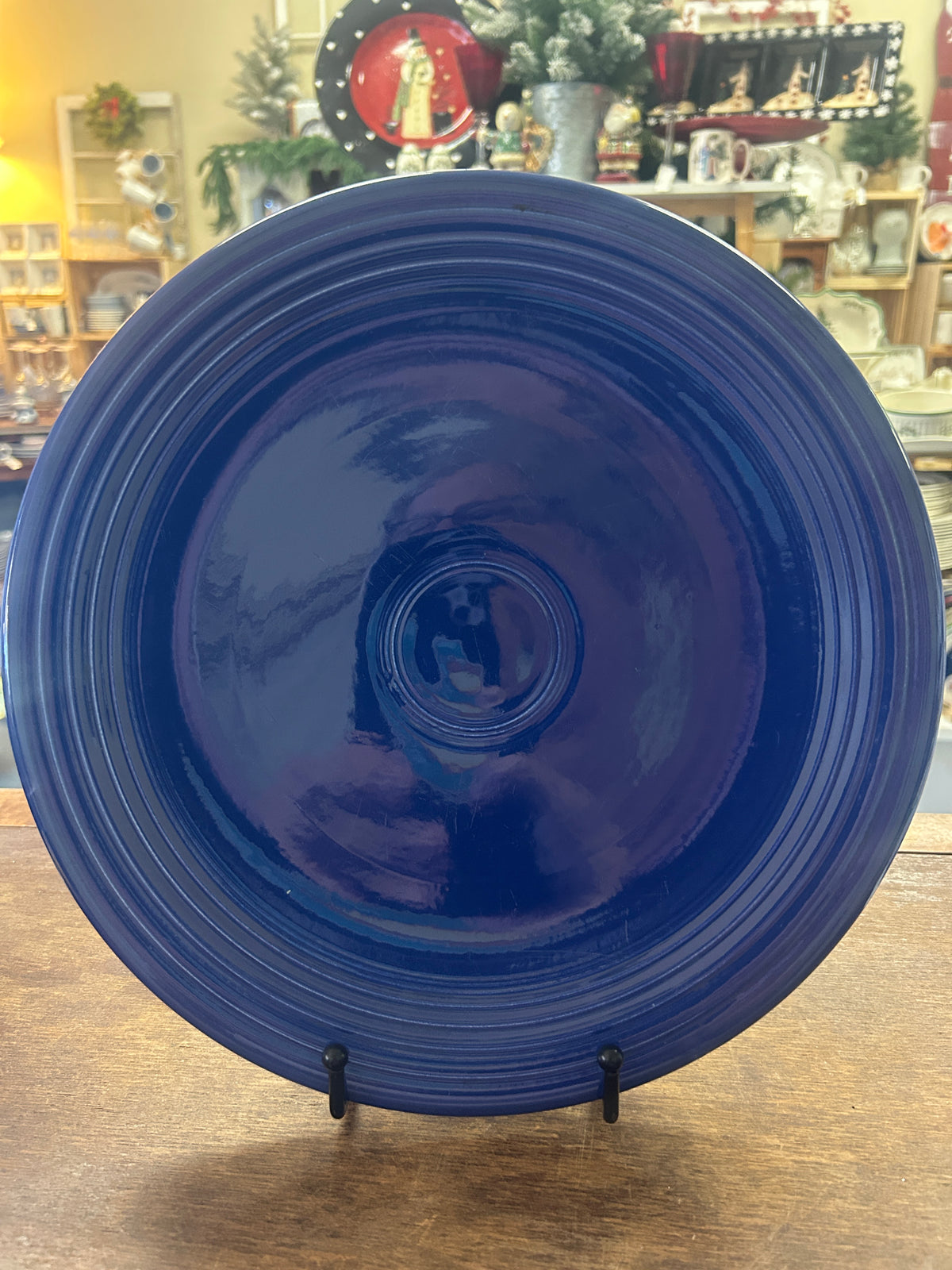 Fiestaware Blue Chop Plate Platter, 12"