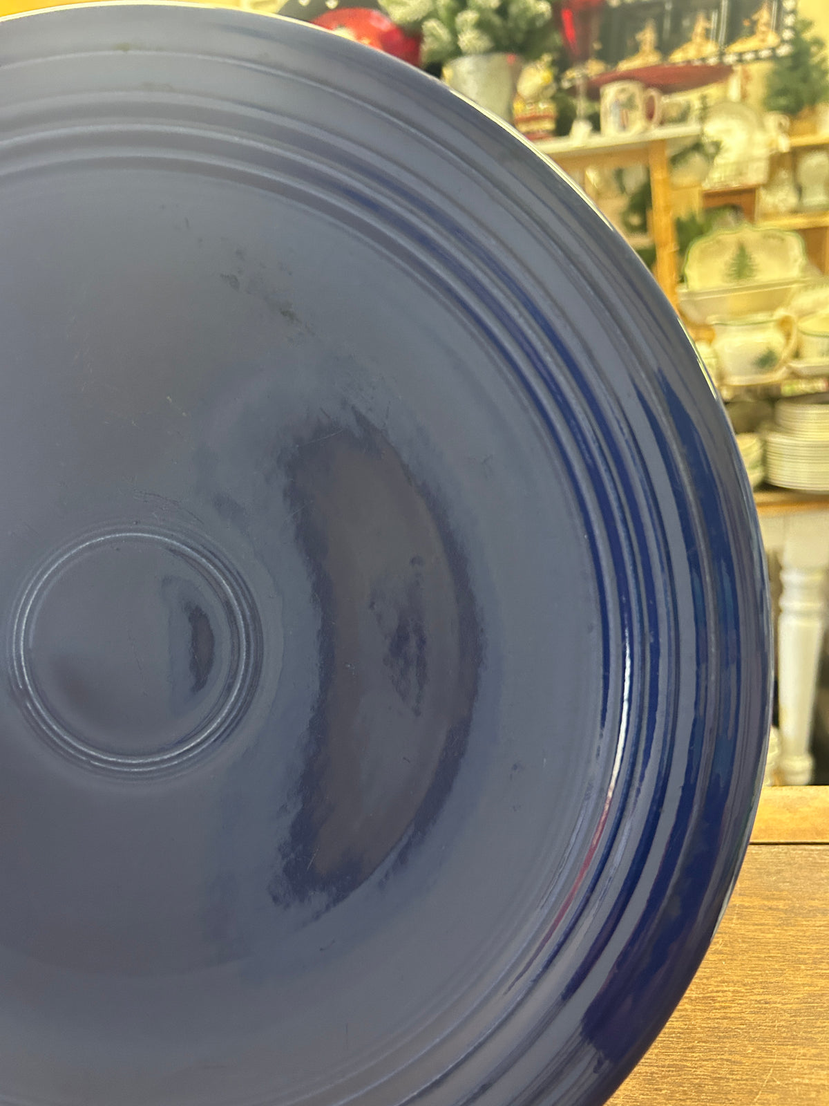 Fiestaware Blue Chop Plate Platter, 12"