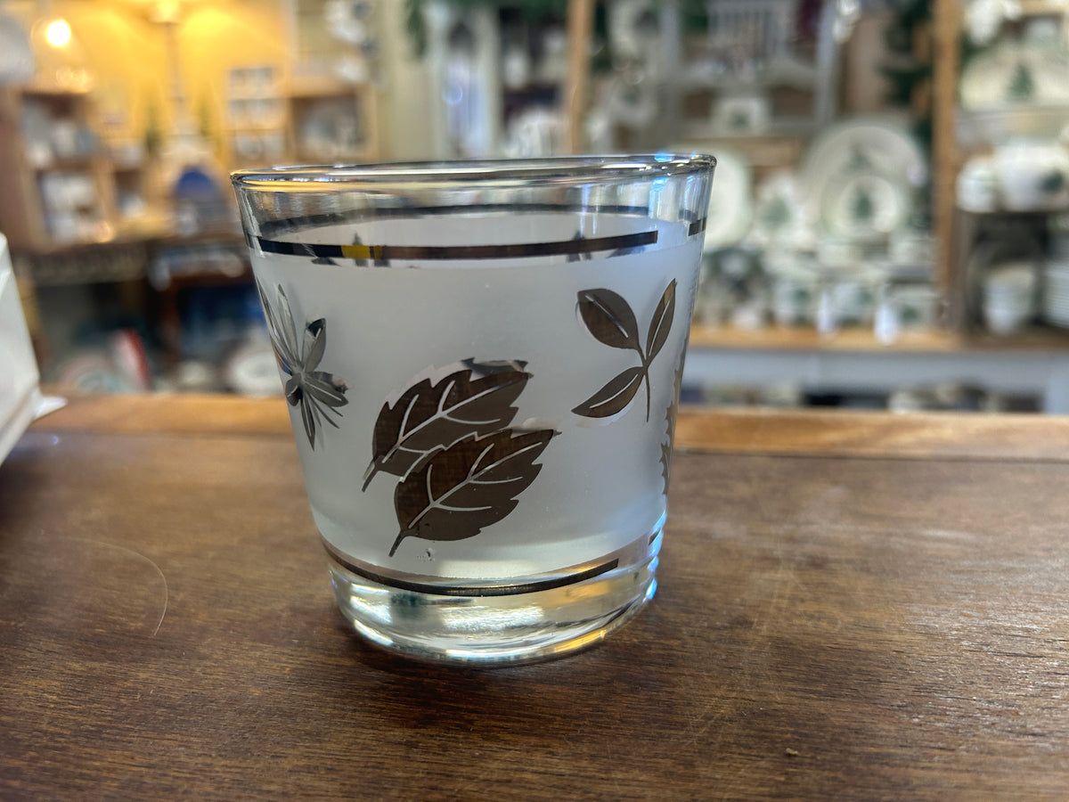 Libbey Silver Leaf Glass, 3 1/4"