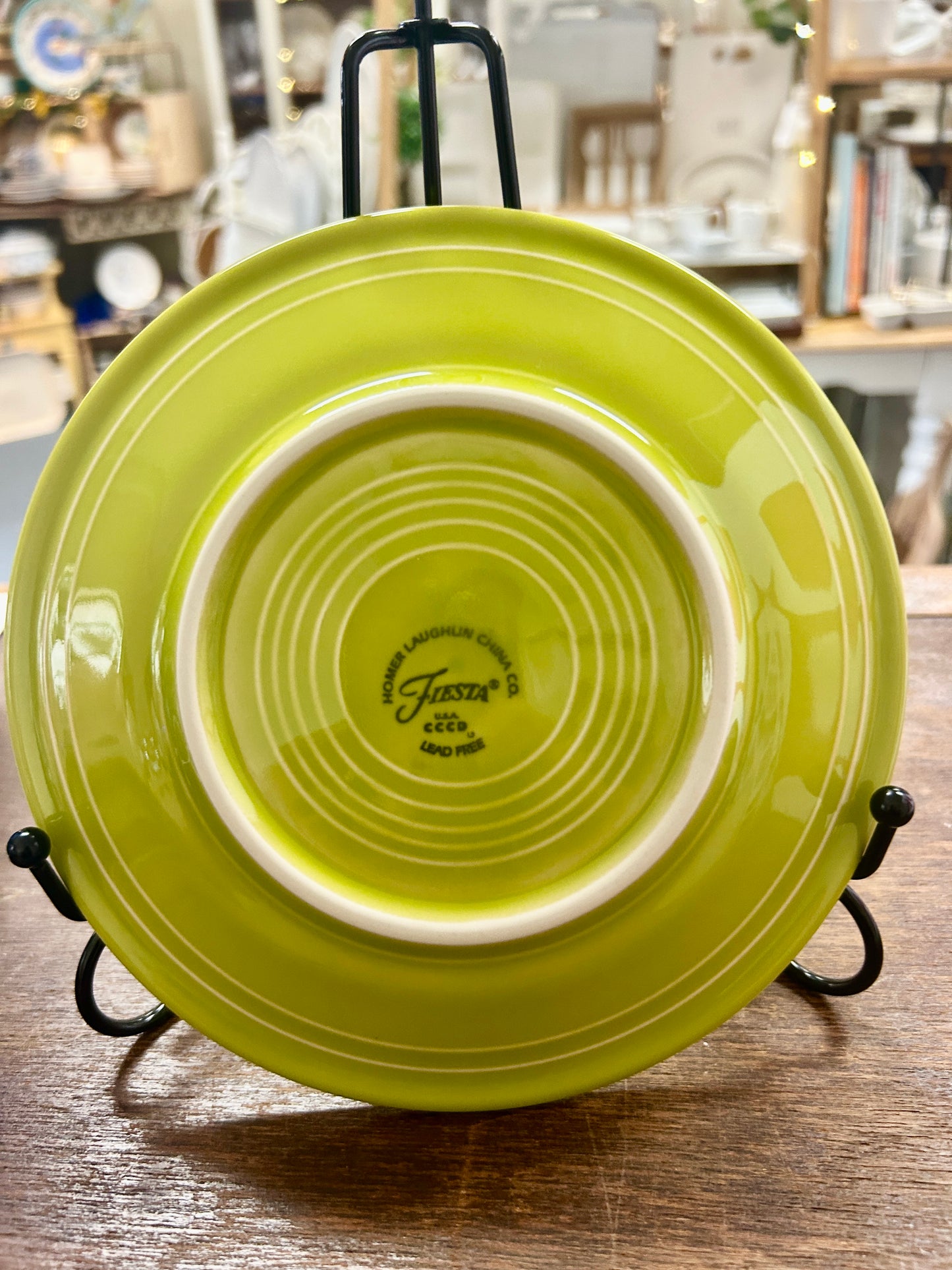 Fiestaware Green Plate, 7 1/4"