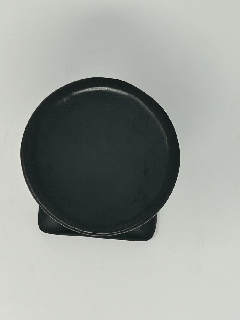 Black Pedestal Candleholder, 3 3/4"