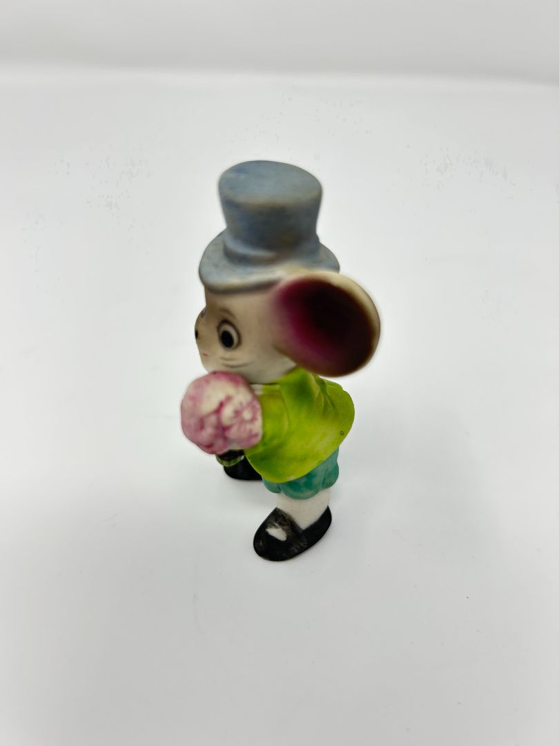 Multicolor Ceramic Mouse Groom Taiwan, 3"