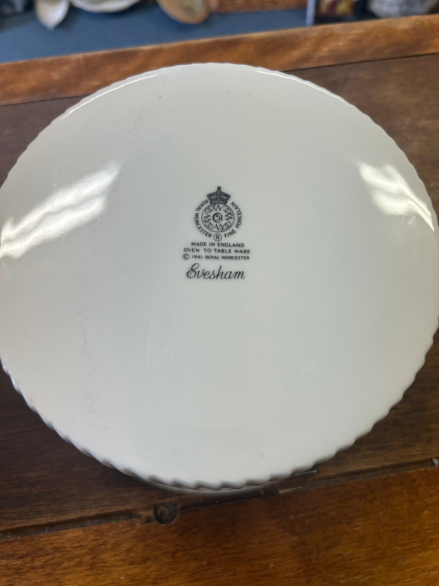 Multicolor Royal Worcester Evesham Bowl England, 6 3/4"