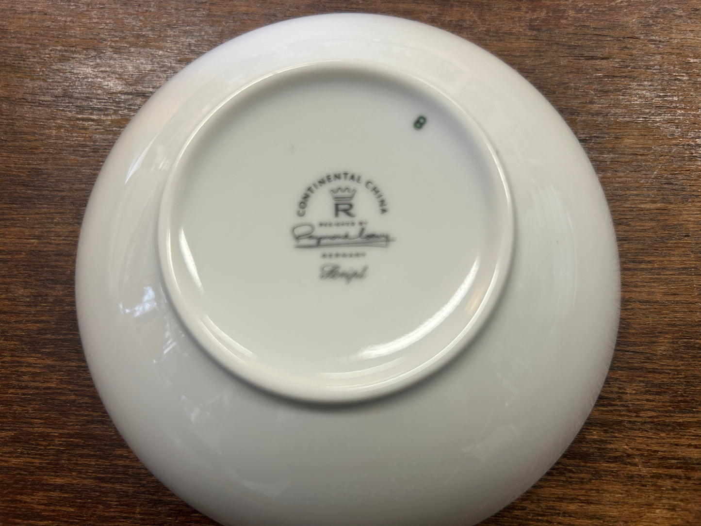 White Rosenthal Script Bowl Germany, 4 3/4"
