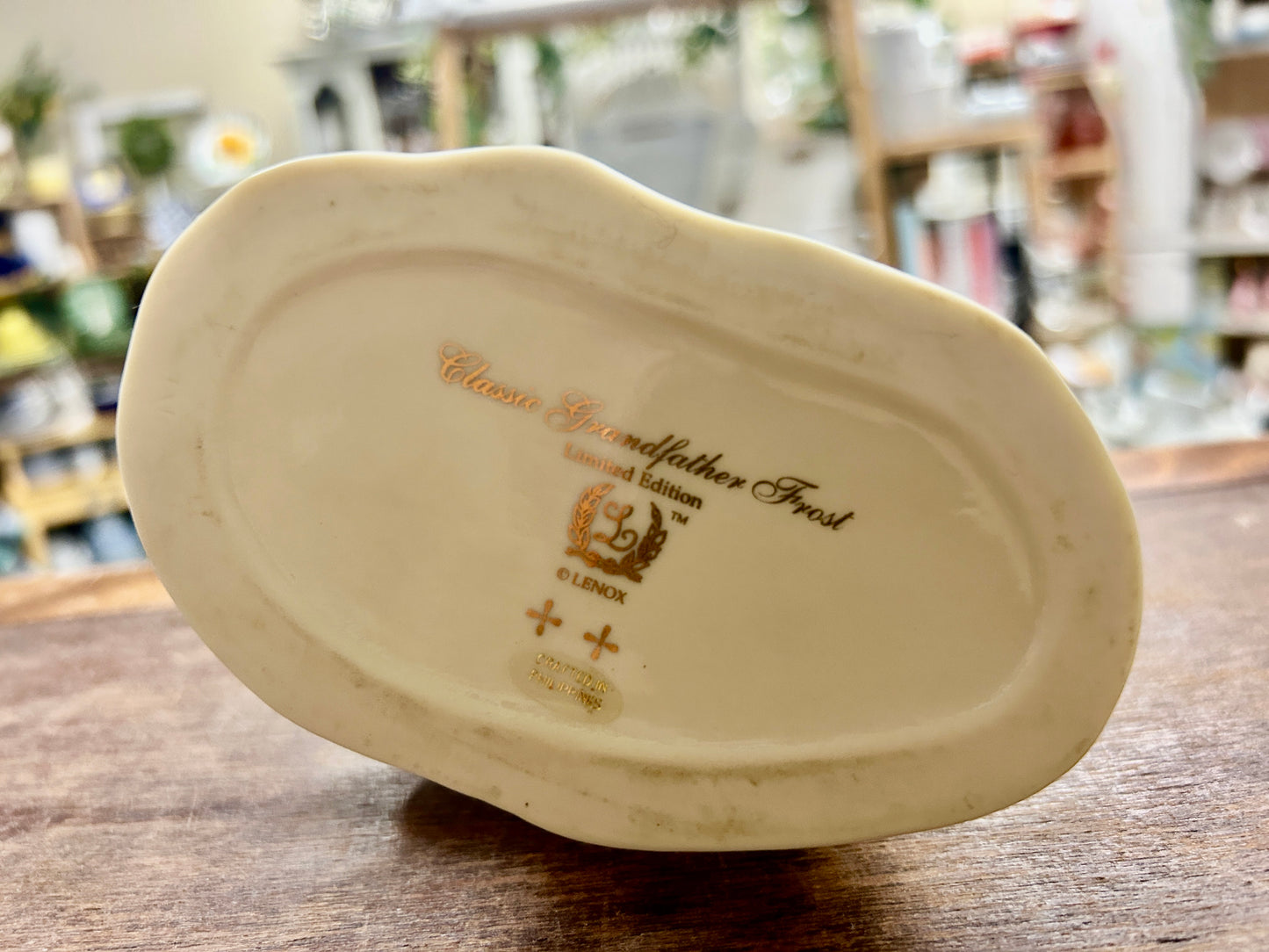 Cream Lenox Grandfather Frost, 7"