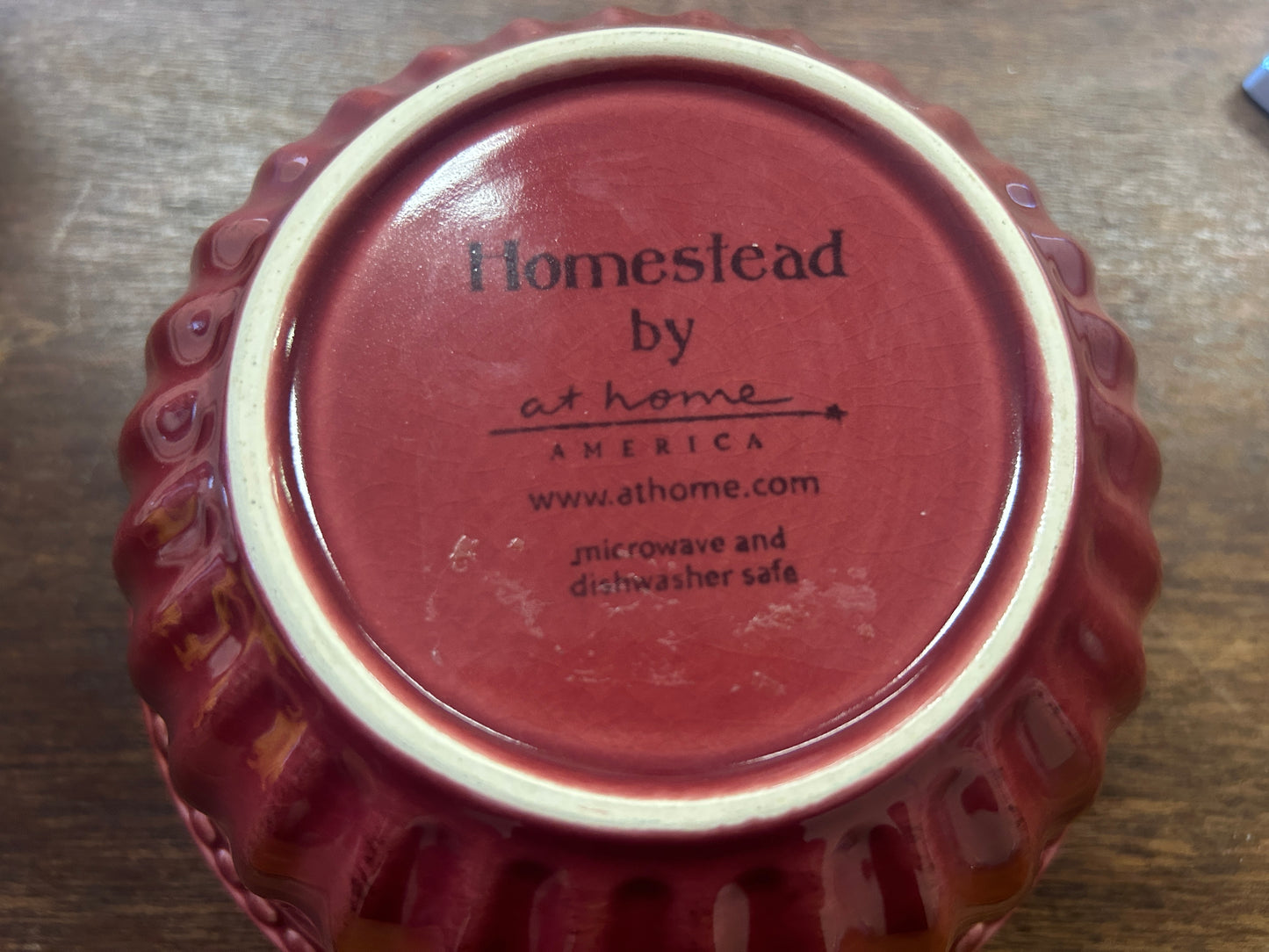 Cranberry At Home Homestead Bowl RETIRED, 6 3/4"