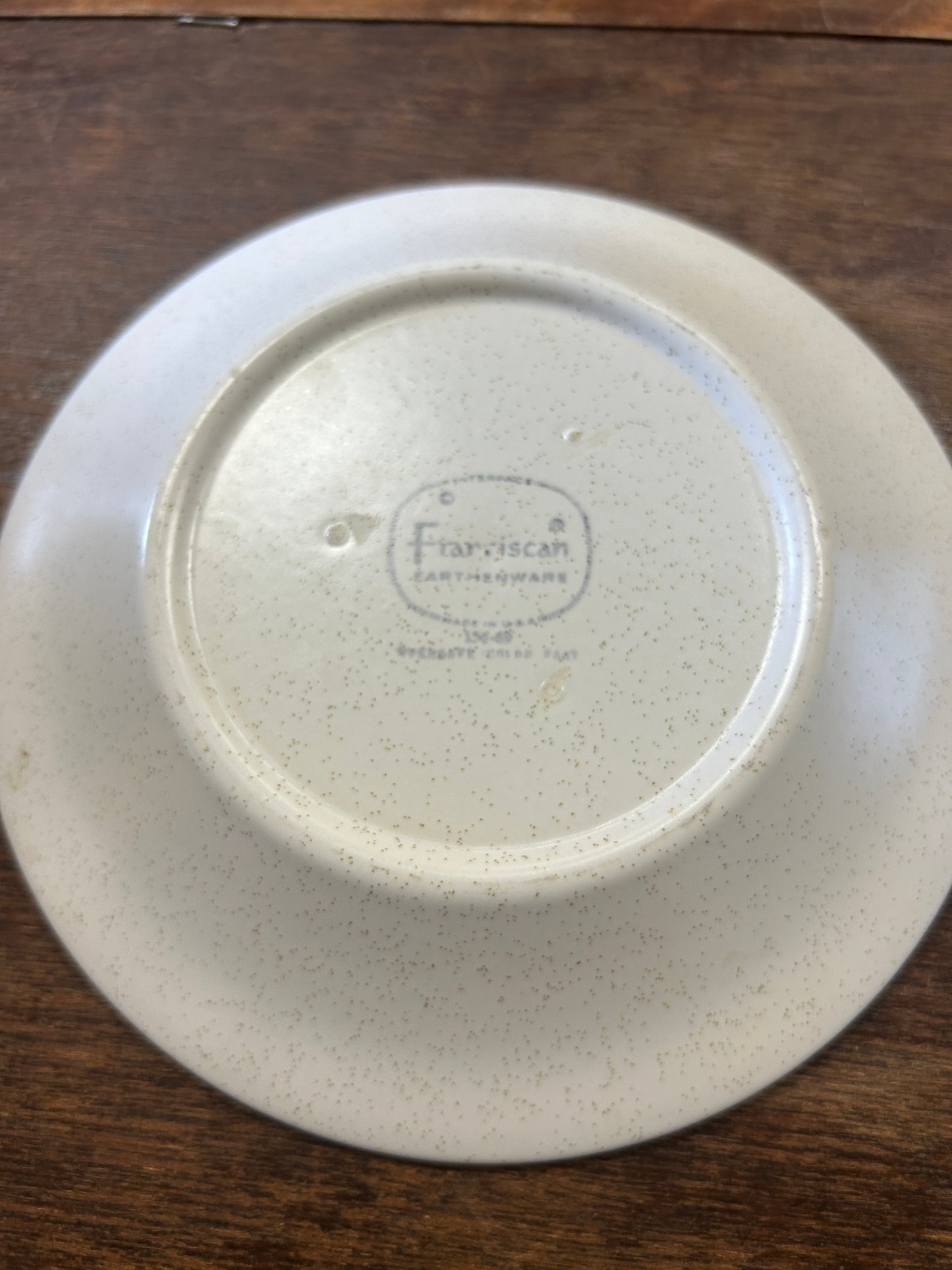 Yellow Franciscan Hacienda Gold Saucer Plate, 6 1/4"
