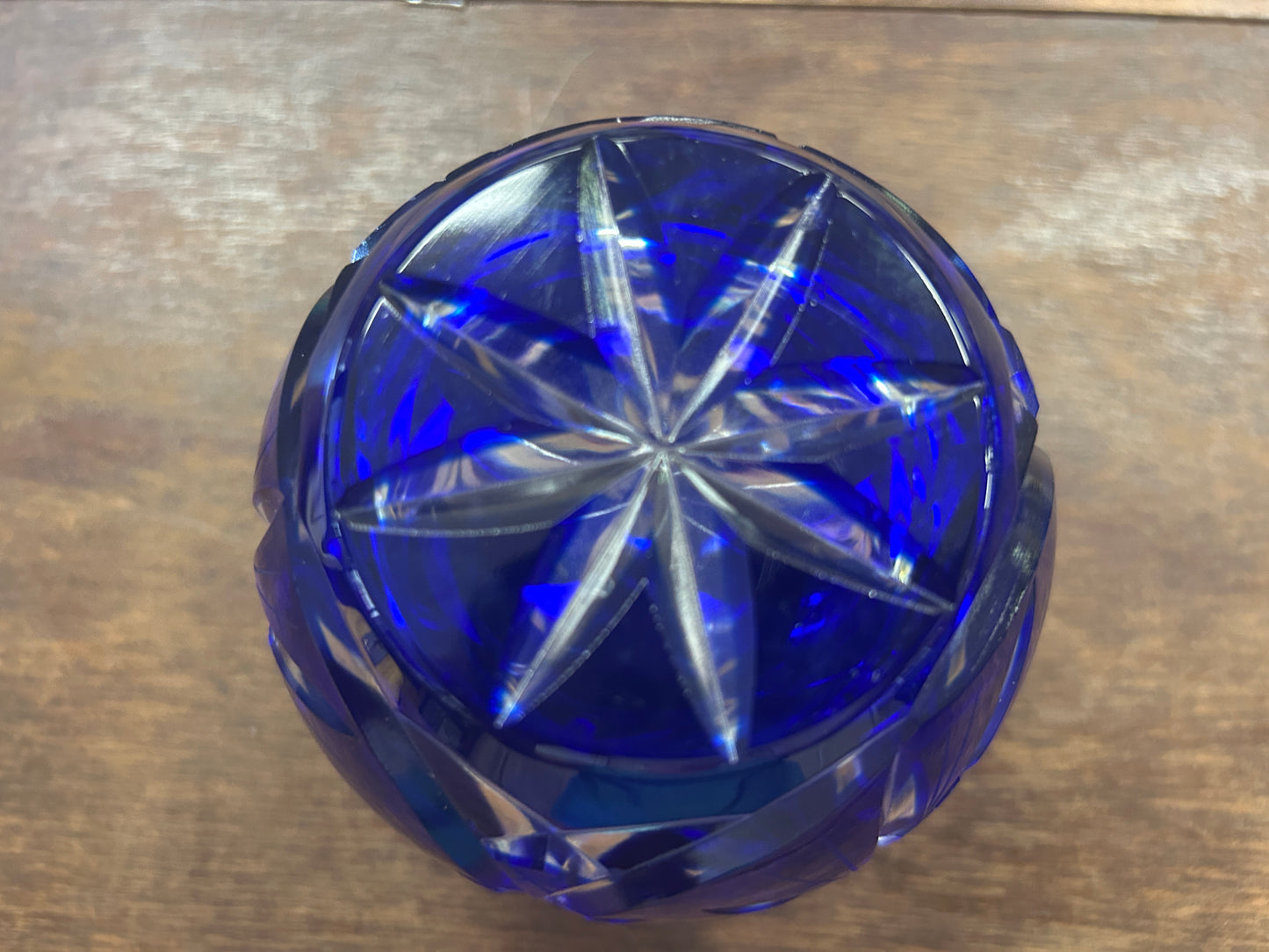 Blue Polonia Pinwheel Cobalt 24% Lead, 4"