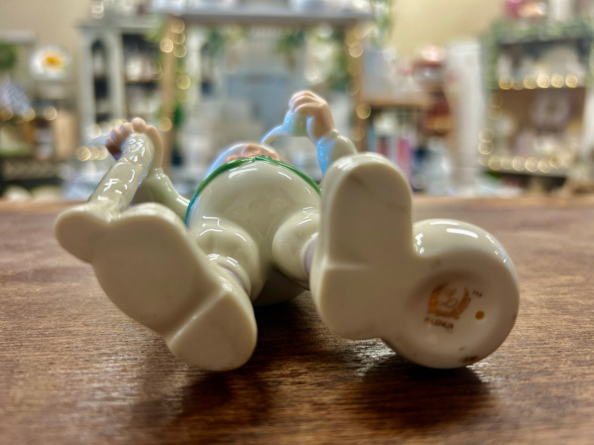 Green & White Lenox Leprechaun, 4 1/2"