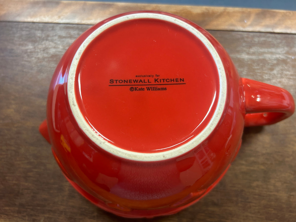 Stonewall Kitchen Red Christmas Batter Bowl, 2 1/2 QT