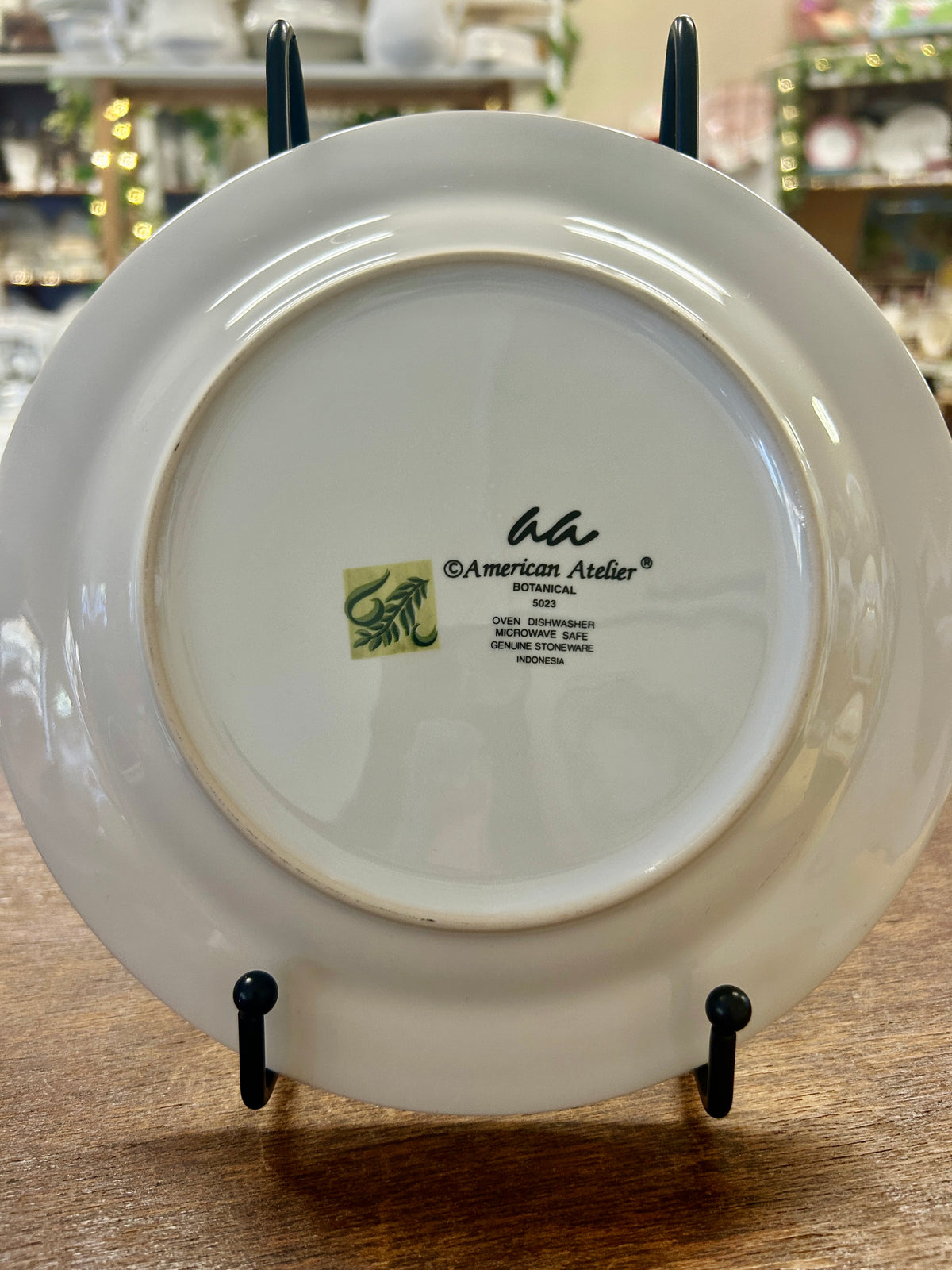 Multicolor American Atelier Botanical Plate, 8"