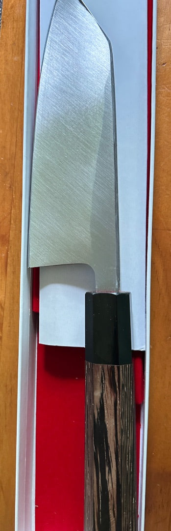 Hatsukokoro Shirasagi Blue #2 Kurouchi Tsuchime Kiritsuke Deba 150