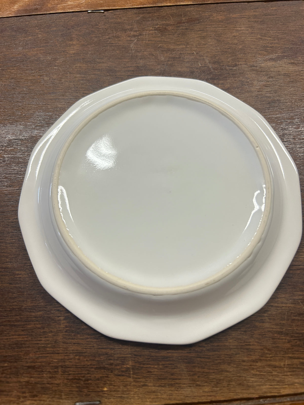 Green & White Pfaltzgraff Christmas Heritage Plate, 6 1/2"
