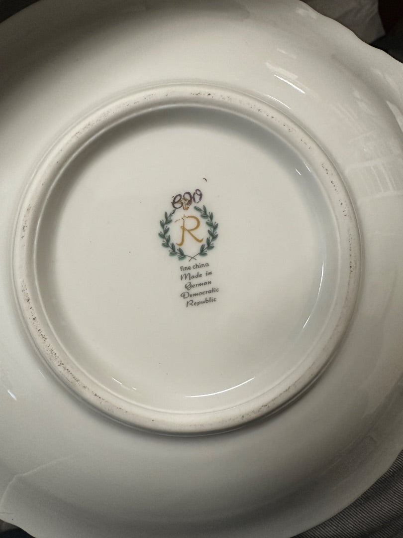 Reichenbach Floral Gold Rim Bowl