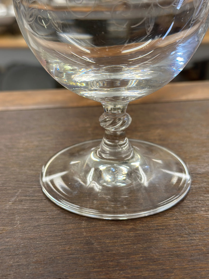 Clear Pier 1 Eliza Goblet, 7 1/2"
