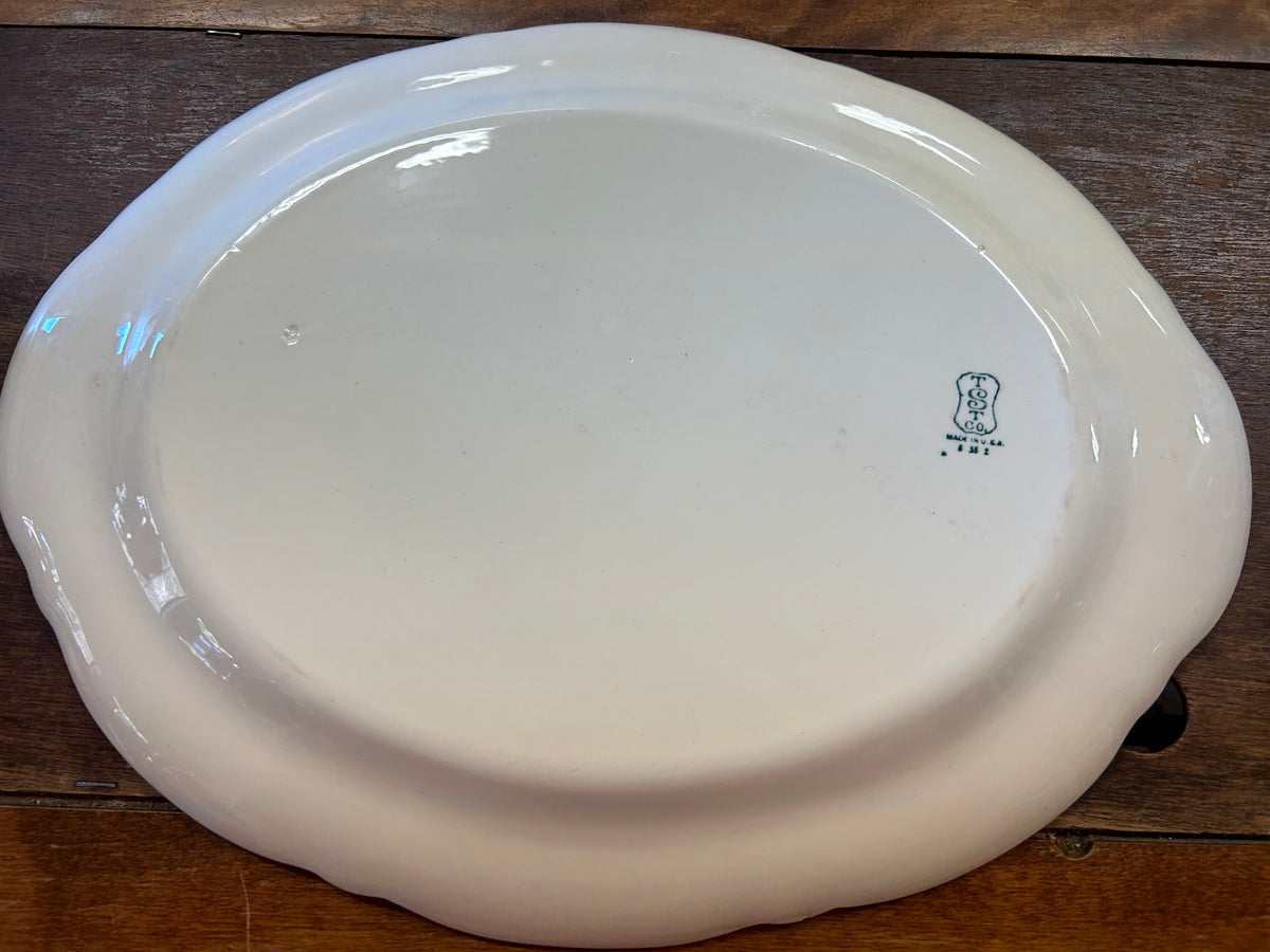 Multicolor Taylor, Smith & Taylor Vintage Floral Platter, 15 1/2"