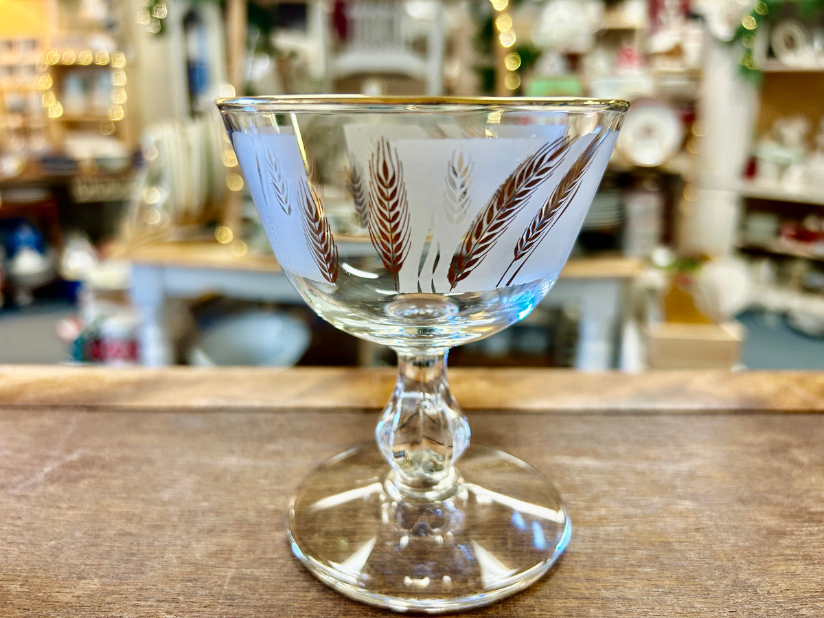 Gold Libbey Golden Wheat Glass, 4 1/4"