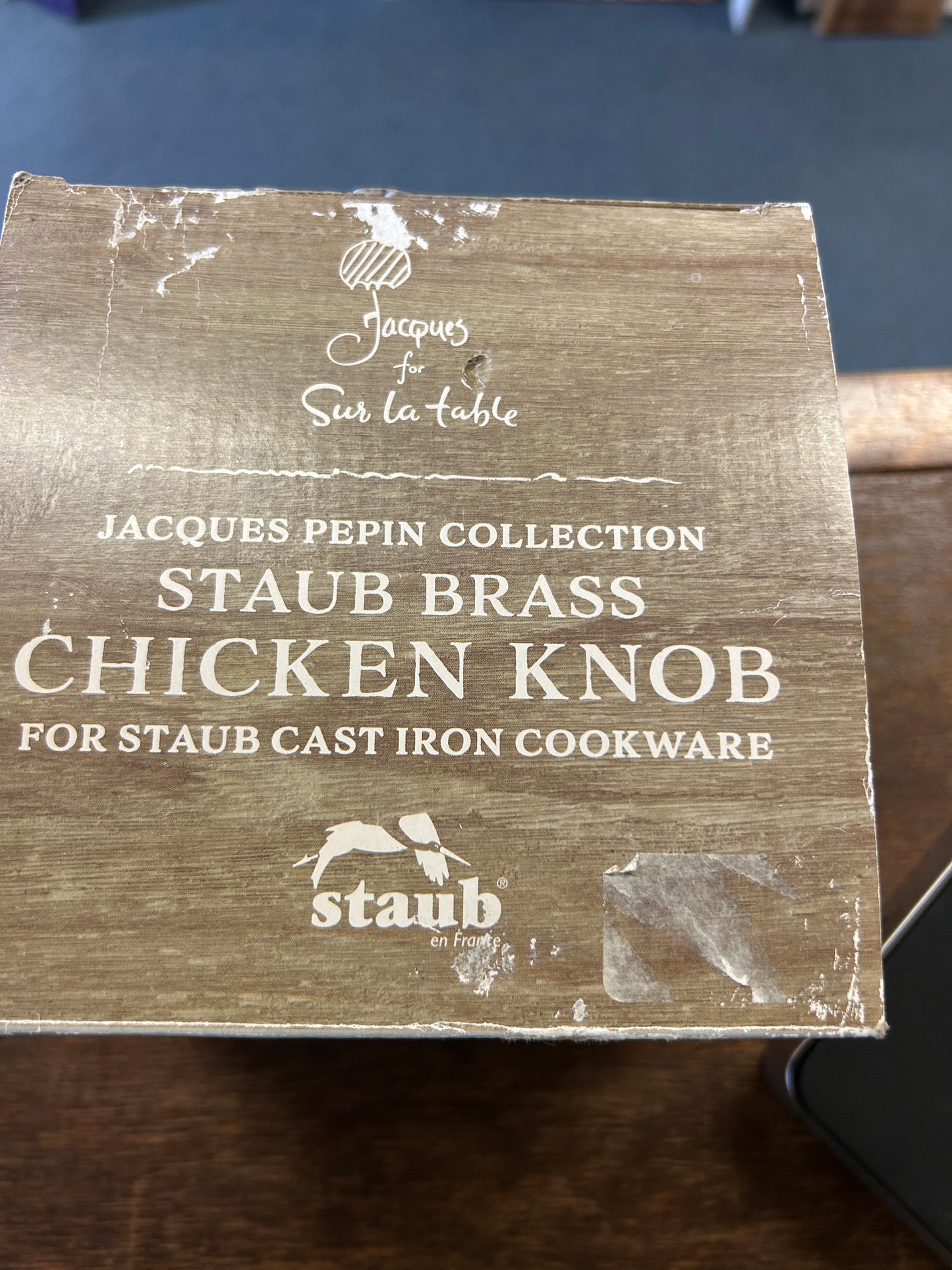 Brass Staub RARE Brass Chicken Knob