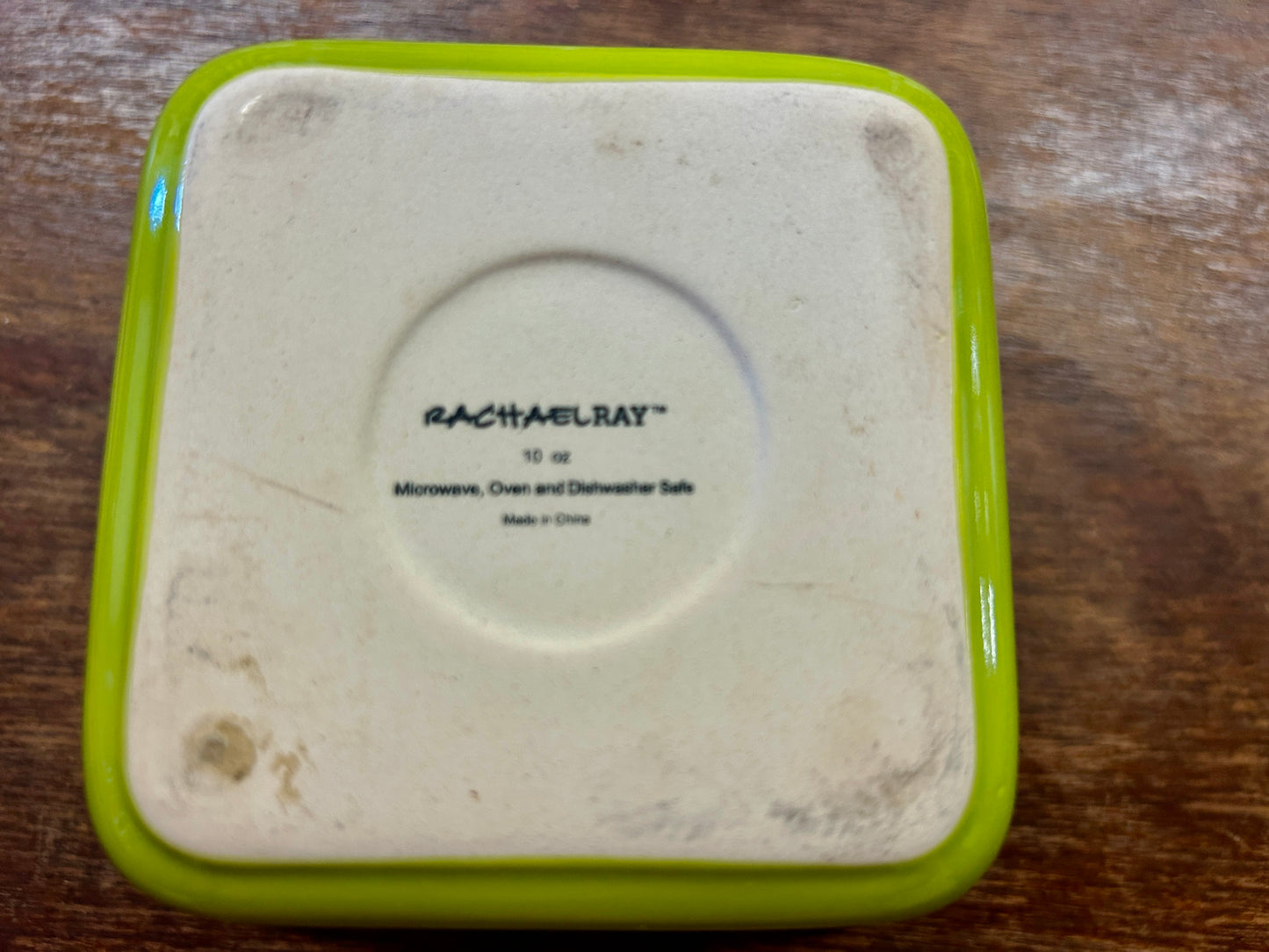 Rachael Ray Green Square Bowl 10 oz, 10 ounces