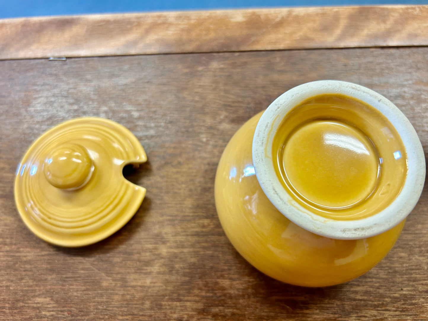 Fiesta Vintage Gold Marmalade Jar, 4 1/2"