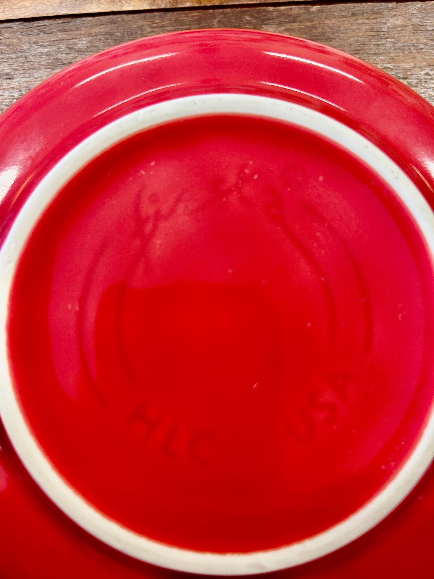 Fiestaware Red Bowl, 7"