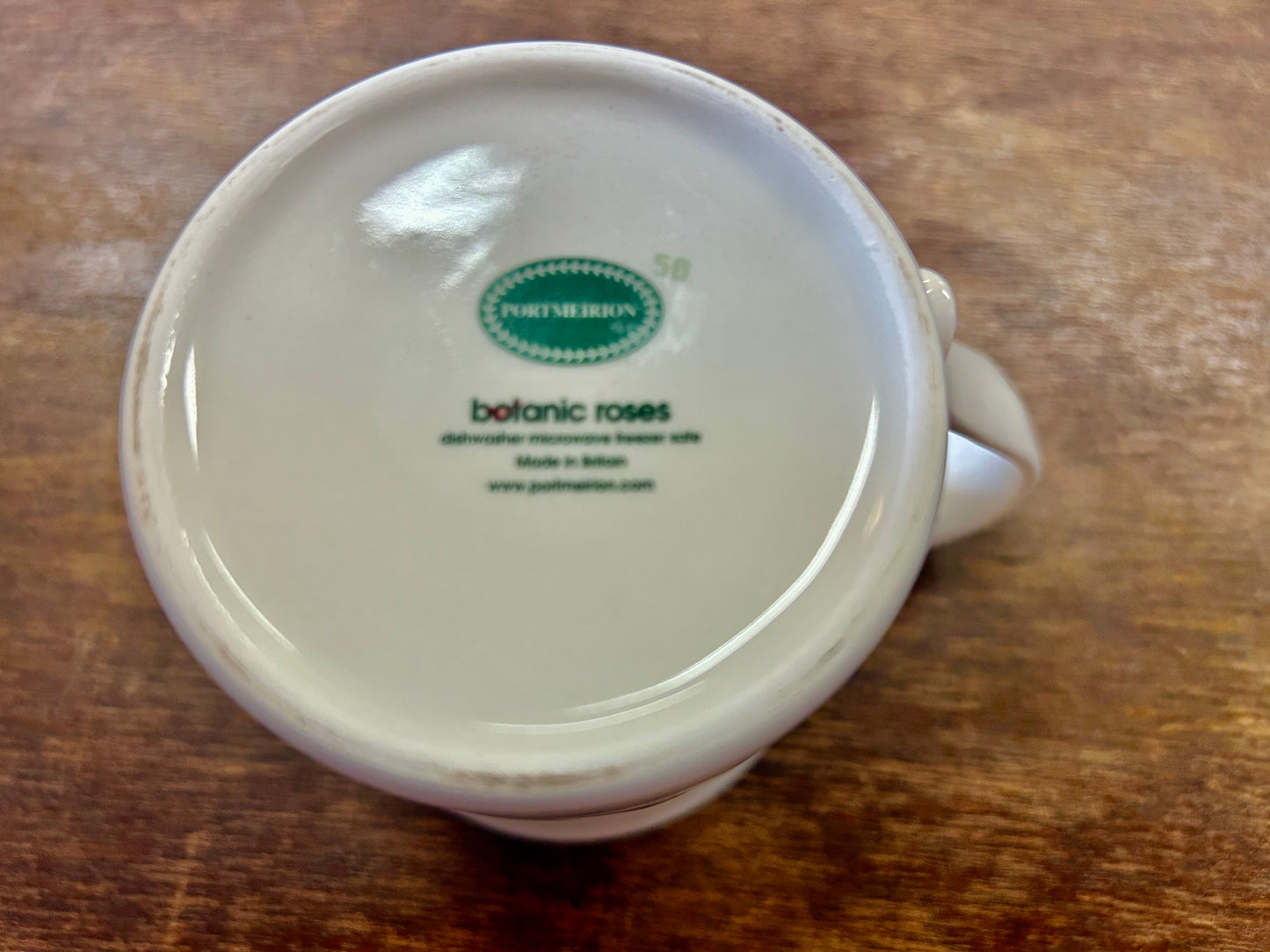 Multicolor Portmeirion China Botanic Roses Fragrant Cloud Mug, 3 3/4"