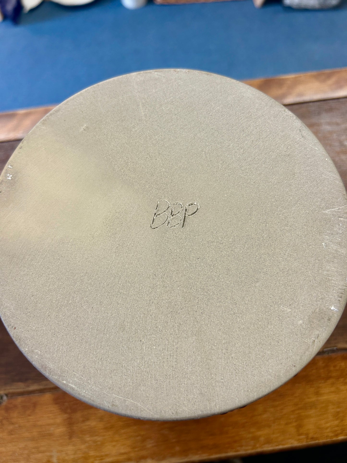 Beaumont Brothers Red Leaf Stoneware Crock, 7 1/2"