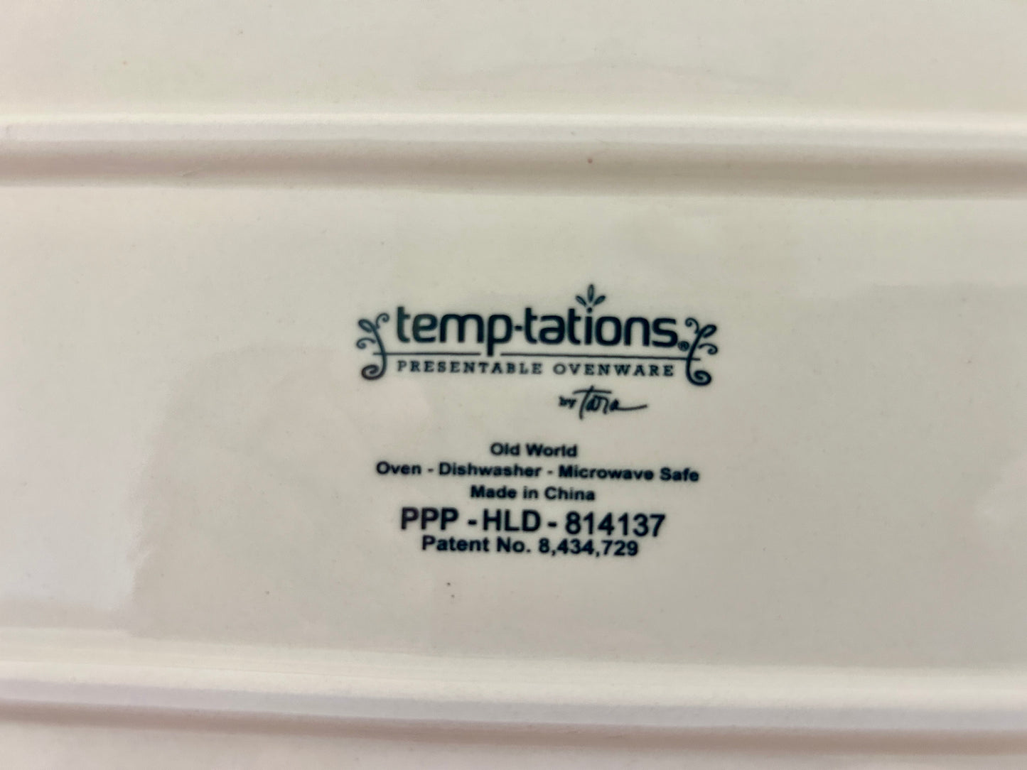 Green Temptations Old World Lime Rec Platter, 16"