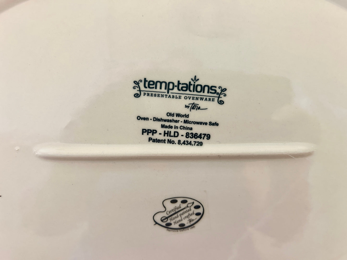 Green Temptations Old World Lime Platter, 13 1/2"