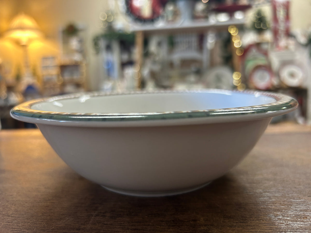 Red Green White Nantucket Distributing Santa Bowl, 7"