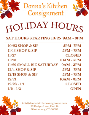 Showroom Holiday Special Hours