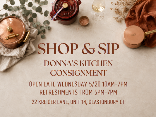 Come visit us and enjoy our Shop & Sip event!