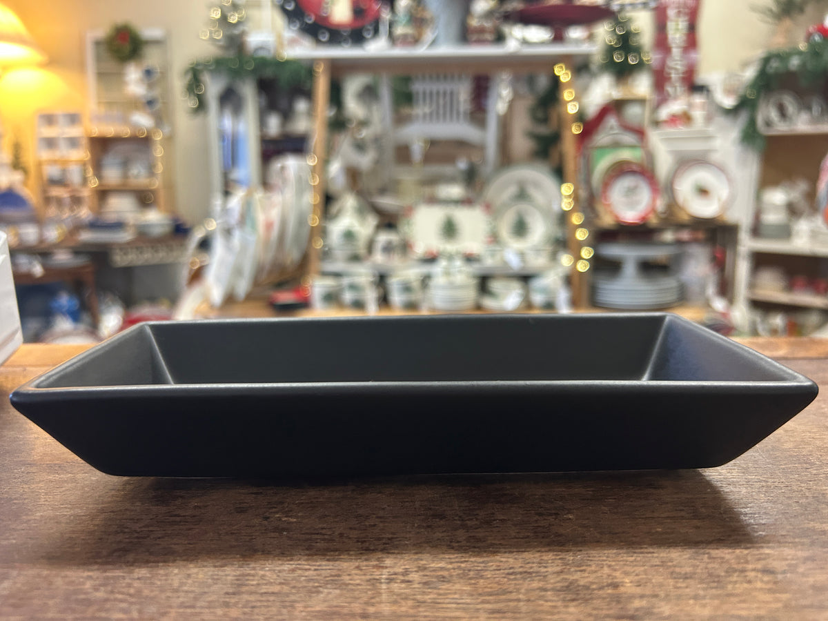 Home Black Rectangle Bowl, 8"