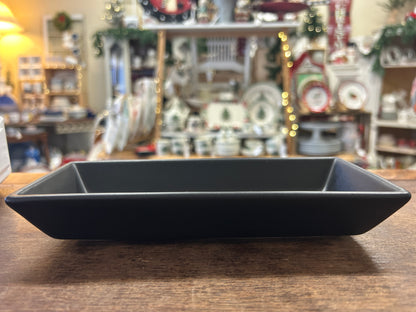 Home Black Rectangle Bowl, 8"