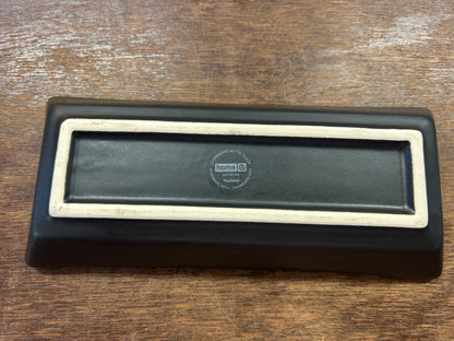 Home Black Rectangle Bowl, 8"