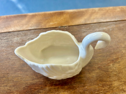 White Lenox Swan Dish, 4 1/2"