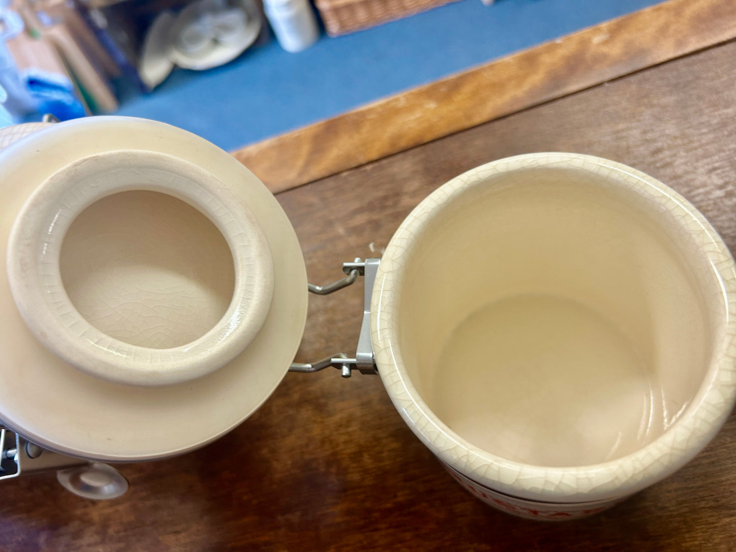 White Pottery Barn RARE Condiment Canisters 3, 4 1/2"