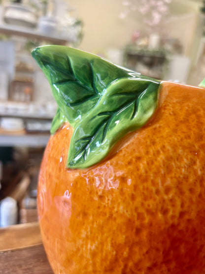 Martha Stewart Orange Pitcher, 8 1/2"