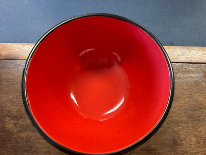 Dansk Eclipse Core Black/Red Bowl, 7"