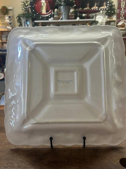 Ceramica White 5 Section Platter Portugal, 12 1/2"