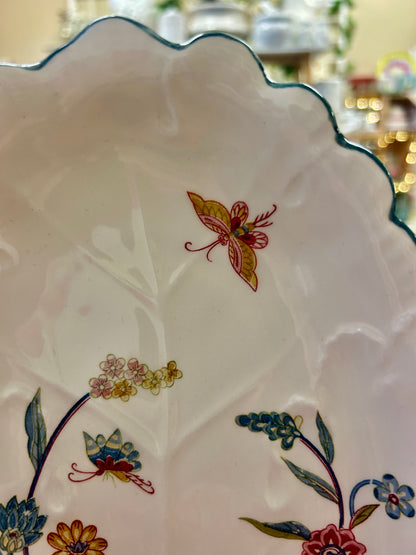 Multicolor Andrea by Sadek Floral Jardin Platter, 9 3/4"