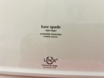 Multicolor Kate Spade Cocktail Anyone? Platter, 16 1/2"